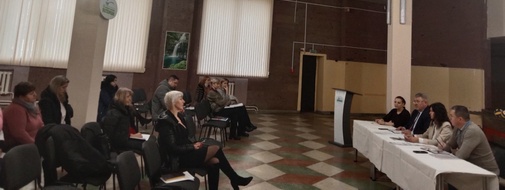 Встреча с представителями управления социальной защиты администрации Заводского района и Республиканского унитарного страхового предприятия "Стравита"